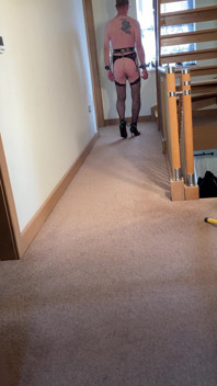 Ass Hooked Hobble Chained Nipple Clamped Walk