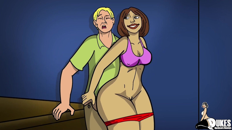 Dukes Hardcore Honeys: Une MILF à gros cul trompe une grosse bite noire pendant...