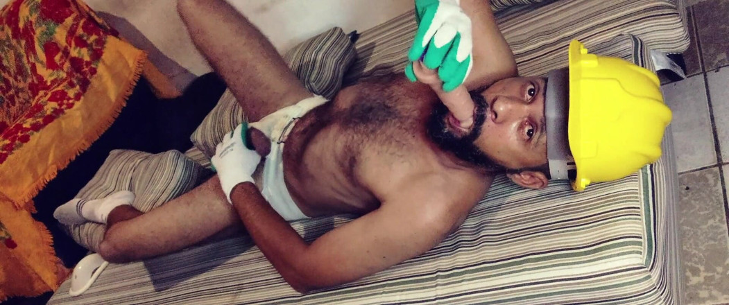 Stink HairyMale: Consolador chupando noche
