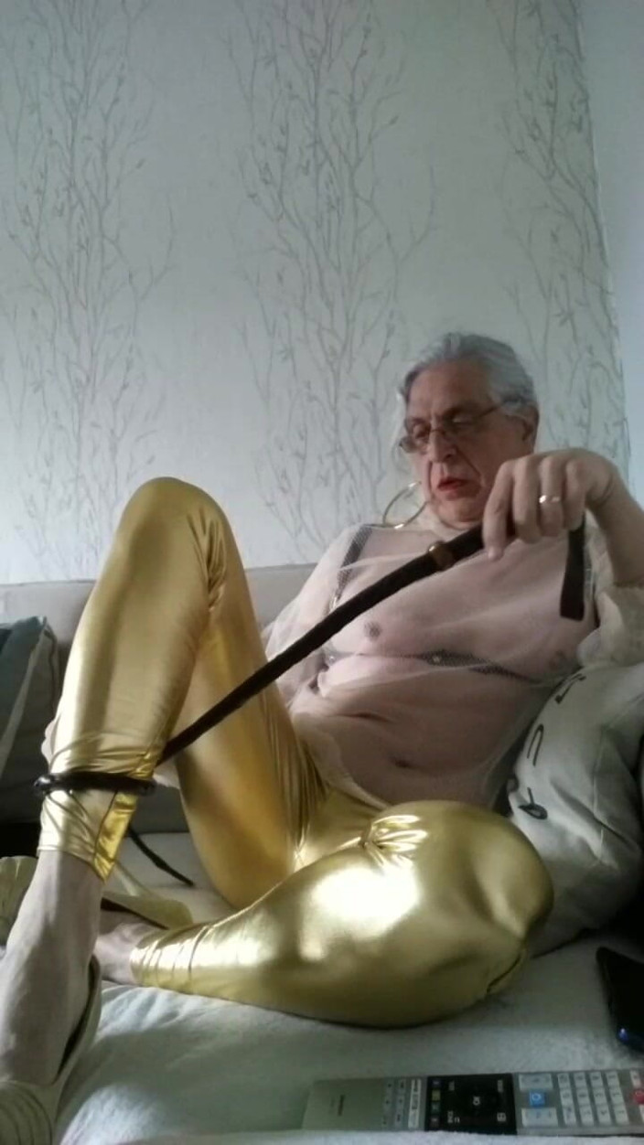Carlatx: Whore in Leggings with a Whip