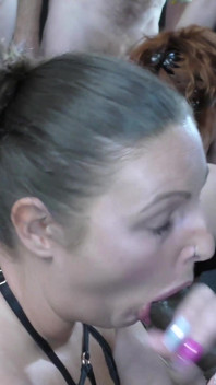 Chubby UK Whores Eating All the Cum From These Loaded Peckers