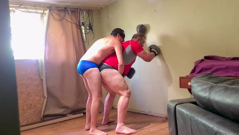 Combat and fetish: Silver Daddy Boxer VS Jobber