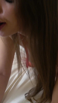Teen brunette in red lingerie deepthroat and rides a huge cock, like the last time!