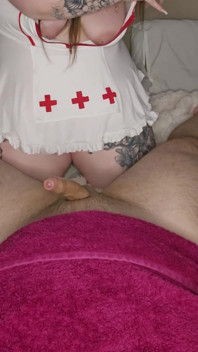 Nurse Natalie Moore Pleasures Her Patient