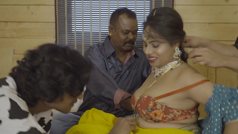 My desi wife: Birthday Celebration of Bhabi with Sasurji and Dono Deborji Ke...