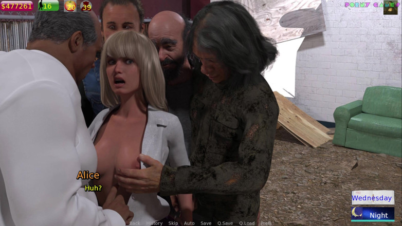 Porny Games: Alice im Wunderland von Slow games - Ehefrau mit einigen Hobos...