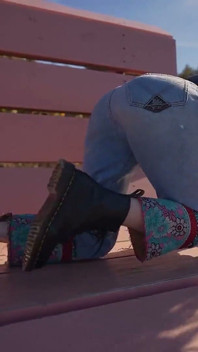 Caught Havin Hard Doggystyle Sex on a Big Bench