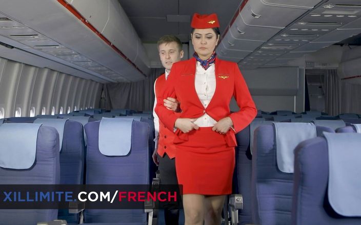 French girls at work: Steamy Layover with the Cabin Crew