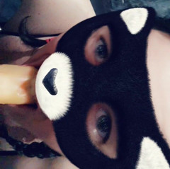 Sucking New Dildo