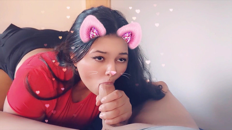 Sashasweet: Girlfriend Sucking Cock with Snap Filter