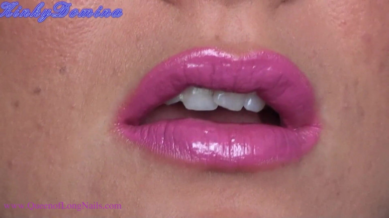 KinkyDomina: Joi bibir merah jambu panas
