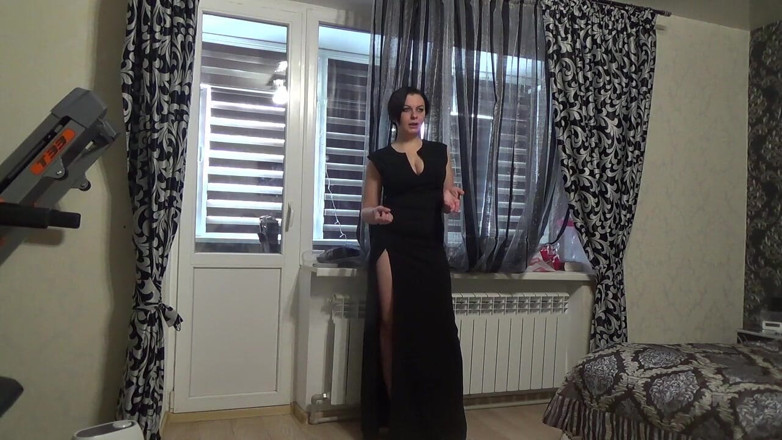 Sexy Milf: The sexiest my outfit N3 Modeling long classik balck dress...