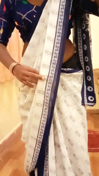Desi Tamil Wife Renu Panties Body Show & Slow Saree Dressing Tease for Secret Bestie! Indianhotwifex