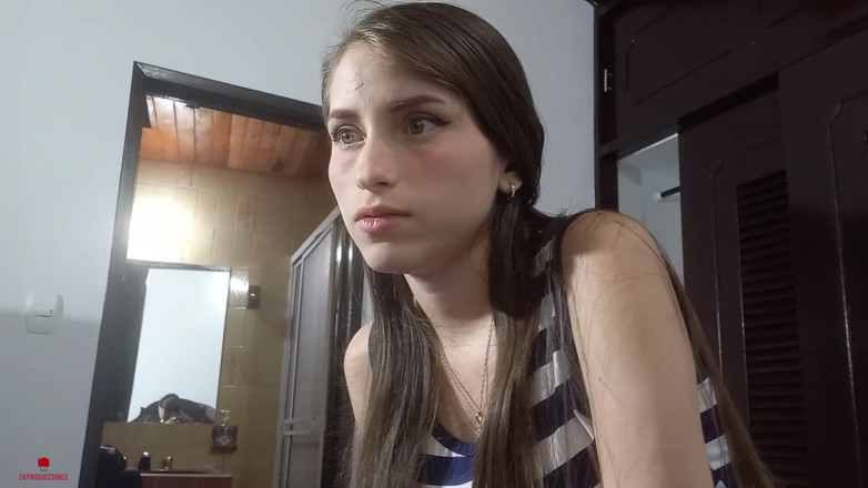 skpro_: My Stepsister with Her Innocent Face Asks Me to Let...