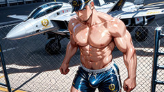 Erotic Man: Ai Stiliga män med fina muskulösa kroppar icke-nakna retas