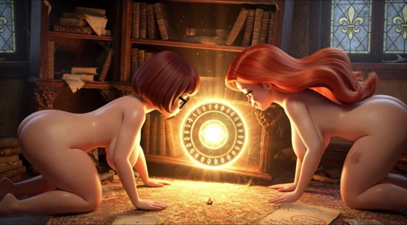 My night collection: Velma och Daphne blir helt nakna i hemsökt herrgård spökmysterium...