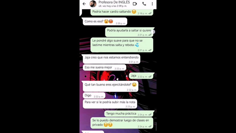 Natasha Caseros: 和我老师的热辣聊天以通过她的课程 - nati Sweet - natasha caseros