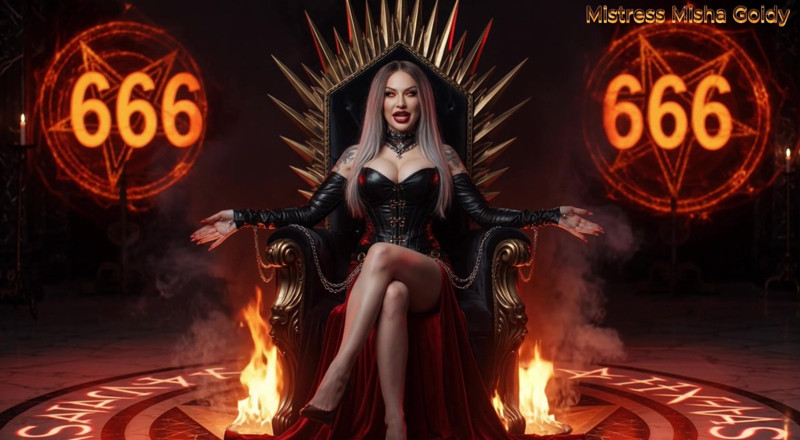 Goddess Misha Goldy: Hell's Dice: Edge Until You Break. Interactive Edge Game. I...