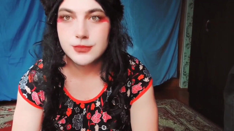 Kitty_Cross: Hermosa travesti haciendo que todos caigan con miradas juguetonas