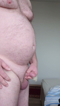 Small Penis with Used Condom
