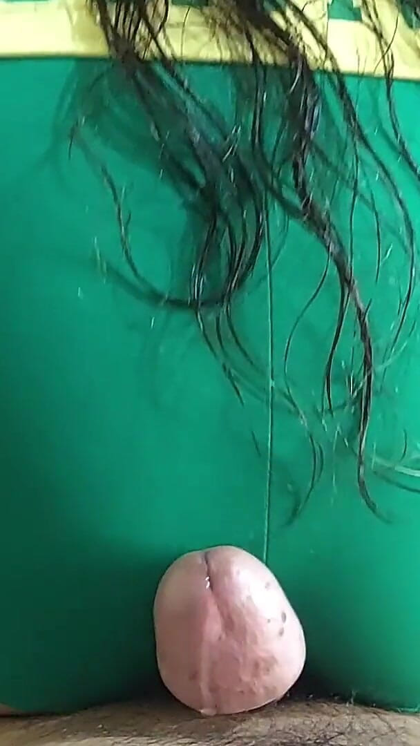 The Brazilian Soccer Team Fan Squeezed My Cock with Her Ass Before Going to Watch the Game (Tierna Diablita)