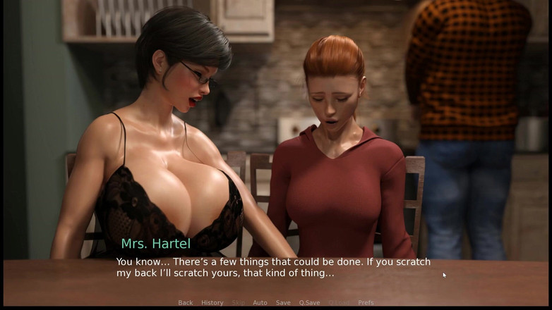 Cum in Futa: MILF Yetiştirici [ Futa Ntr Hentai Oyunu ] Bölüm 13 Öğretmenim masanın altında penisimi...