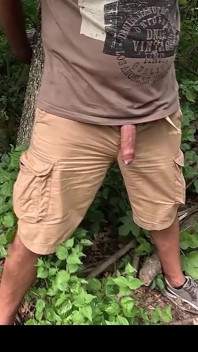 While Hiking I Saw a Stranger Tied up at a Cum Station, I Gave Him a Handjob