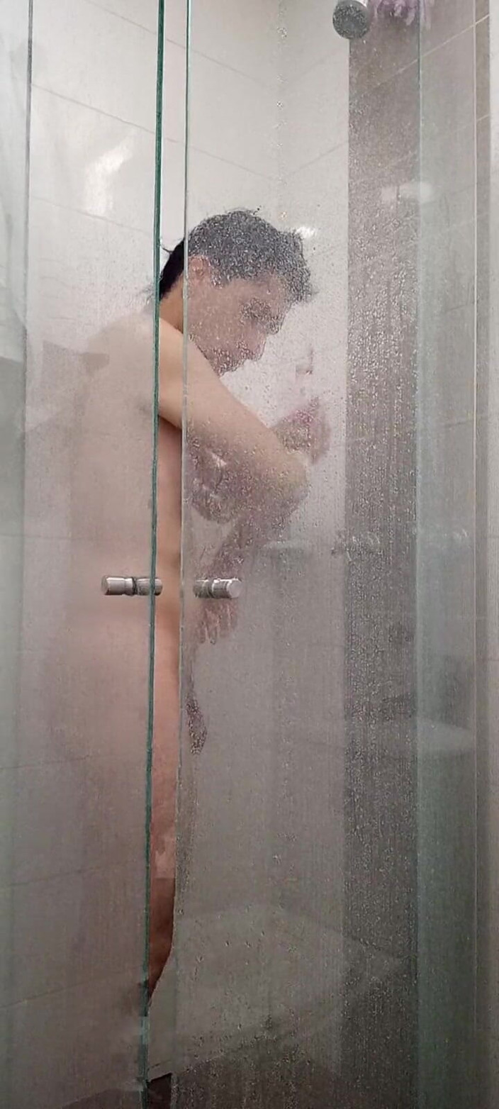Diego_latinboy: Big Dick Ducha Gym Hairy Bush Jerking off Cum in...