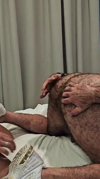 Master's Cock Fucks Juicy Hairy Hole. Bearded Master Fucks Robhairy