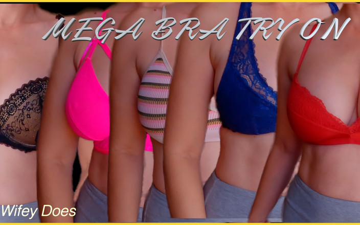 Wifey Does: Wifey zkouší její podprsenky a ukazuje její úžasné kozy