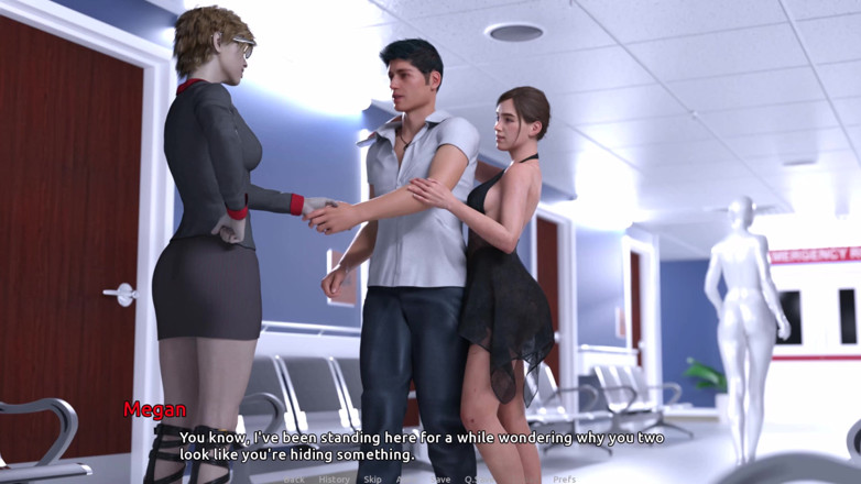 Snip Gameplay: Futa Health care 11 megan ने ओलिविया और बेकेट को चोदते हुए पकड़ा