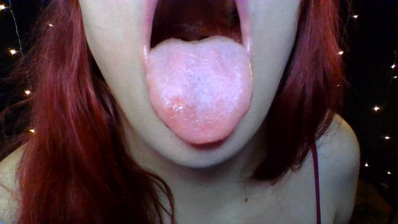 Scarlet Vixen: Zunge- und Hals-fetisch - offen halten