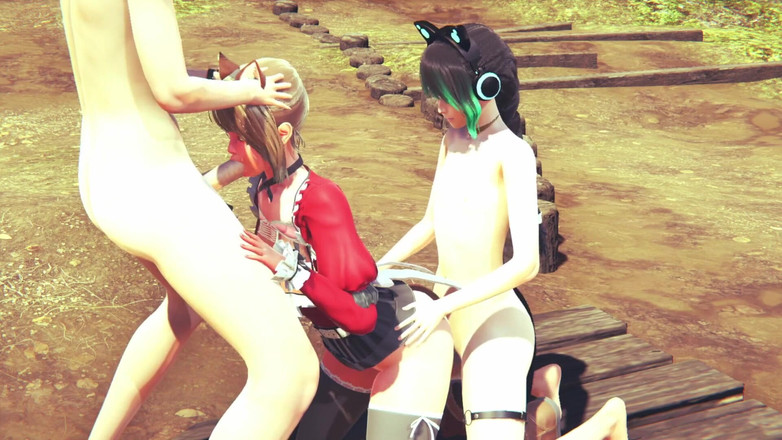 Yaoitube: Yaoi Femboy - Threesome Femboys Hard Sex