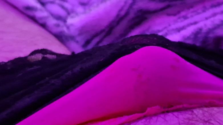 Pantygee: Horny in my purple outfit