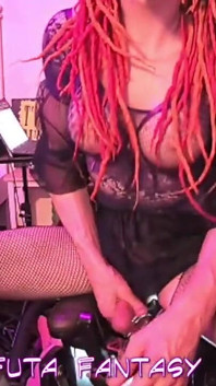 A Short Ride to a Big Sissygasm on the Sex Chair