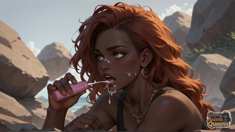 Ebony Anime Queens: 흑형 대물 과 섹스하는 핫한 금발의 XXX 포르노.