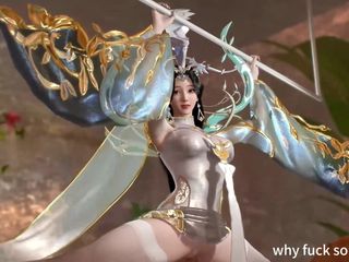 Why fuck so hard: 3D curvele cu țâțe mari fac sex în trei
