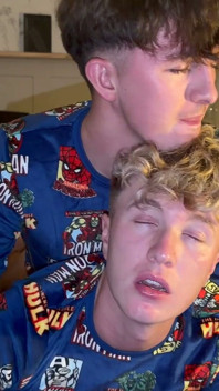 Twink Couple Fuck in Bed, Then Solo Cumshots
