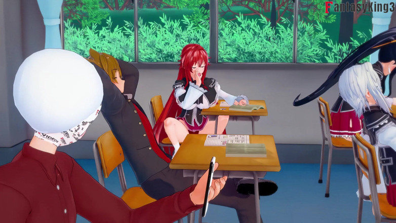 Fantasy king: リアス・グレモリーが授業後にセックスを誘う - Dxd NTR狂気