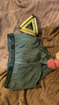 Cumming on Underwear