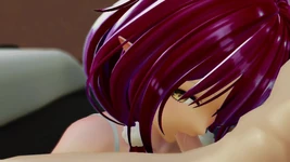 Yukihana Lamy Blowjob Creampie Hentai Vtuber Hololive Mmd 3D Crimson Hair Color Edit Smixix