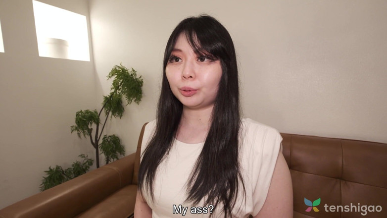 Tenshigao: Emi Miyake, grosse brune, se fait défoncer son gros cul