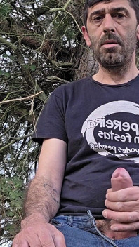 Straight Guy Masturbates in the Woods