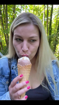 Ice Cream in Front of the Camera