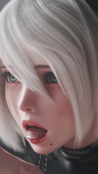 2b Nier Automata Blowjob & Town Cowgirl Fuck - Creamy Pussy & Creampie Ending 3D Animation