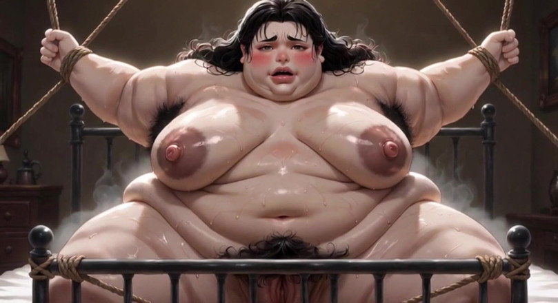 YOUR BEST FANTASY: Obese BBW Tied on Bed - Extremely Horny &amp; Needs Cum in...