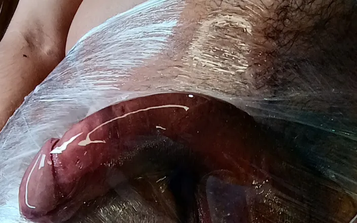 Tommhot: Wrapped in Stretch Cock Ass and Big Balls Covered in...
