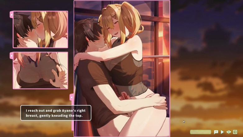NSFWOtaku: Hentai Game - Summer Clover - Ferris Wheel Sex - Fucking the Blonde...