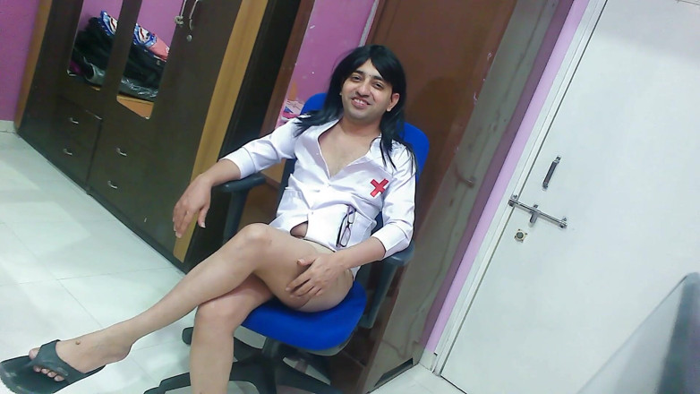 Cute & Nude Crossdresser: Doce e sexy maricas crossdresser femboy Sweet Lollipop em um...