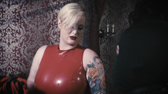 Diana Von Rigg: Railed in Red Rubber Fucktoy Training
